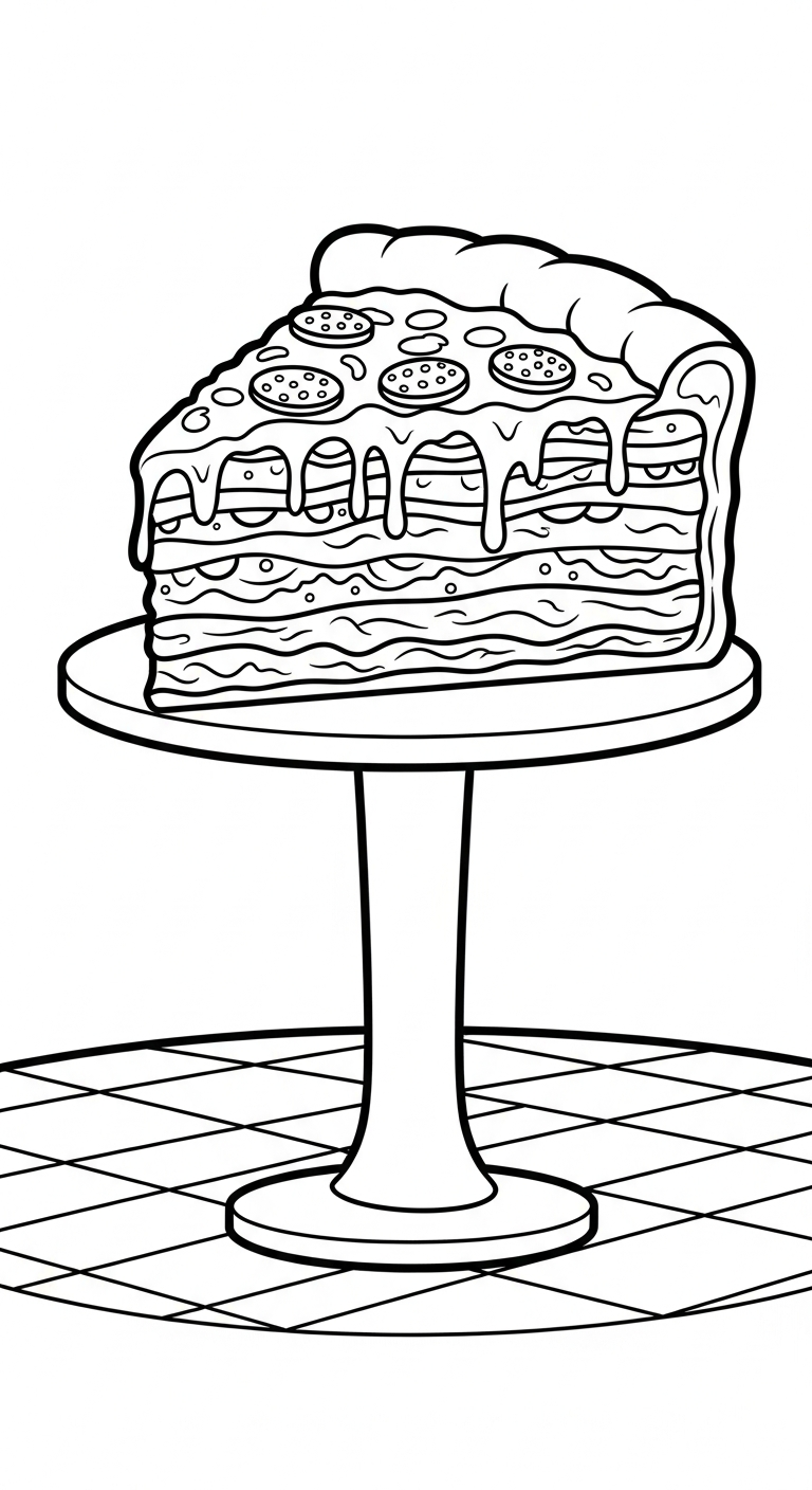 tải hình tô màu pizza pdf