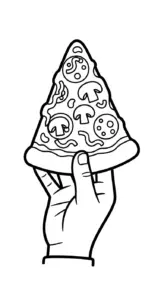 tải file hình tô màu pizza