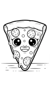 hình tô màu pizza cho bé 7 tuổi miễn phí