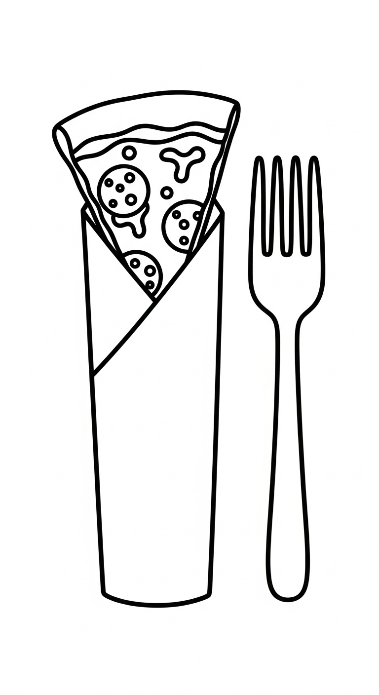 tải hình tô màu pizza không mất tiền 1