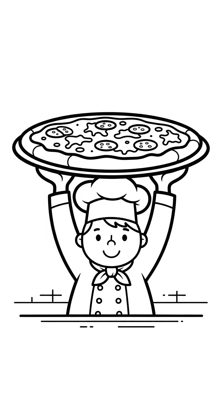 tải file tranh tô màu pizza 3