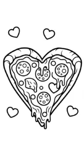 tải hình tô màu pizza cho bé 7 tuổi