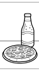 tải tranh tô màu pizza pdf