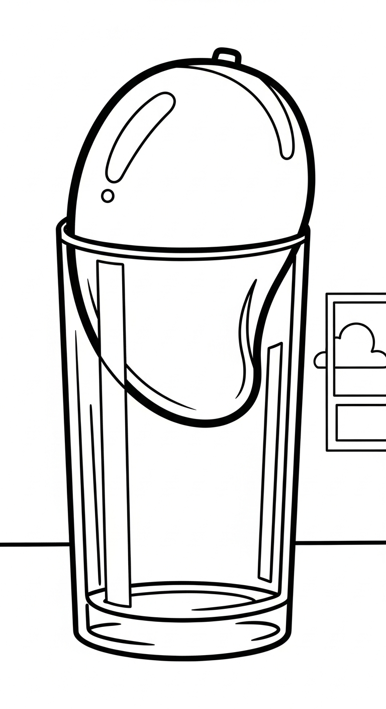 tranh tô màu quả xoài cho bé 5 tuổi