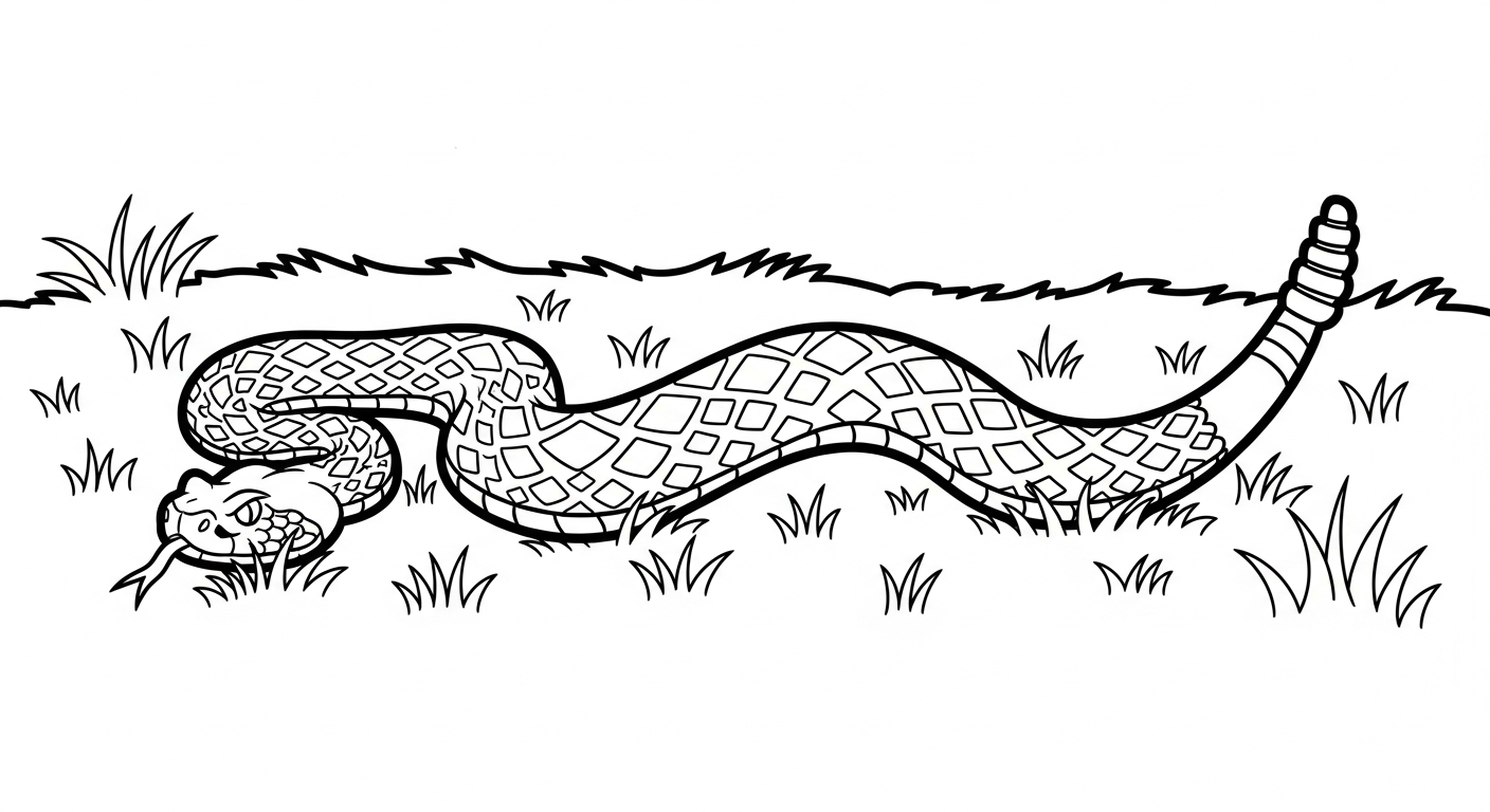 in tranh tô màu rắn cho bé