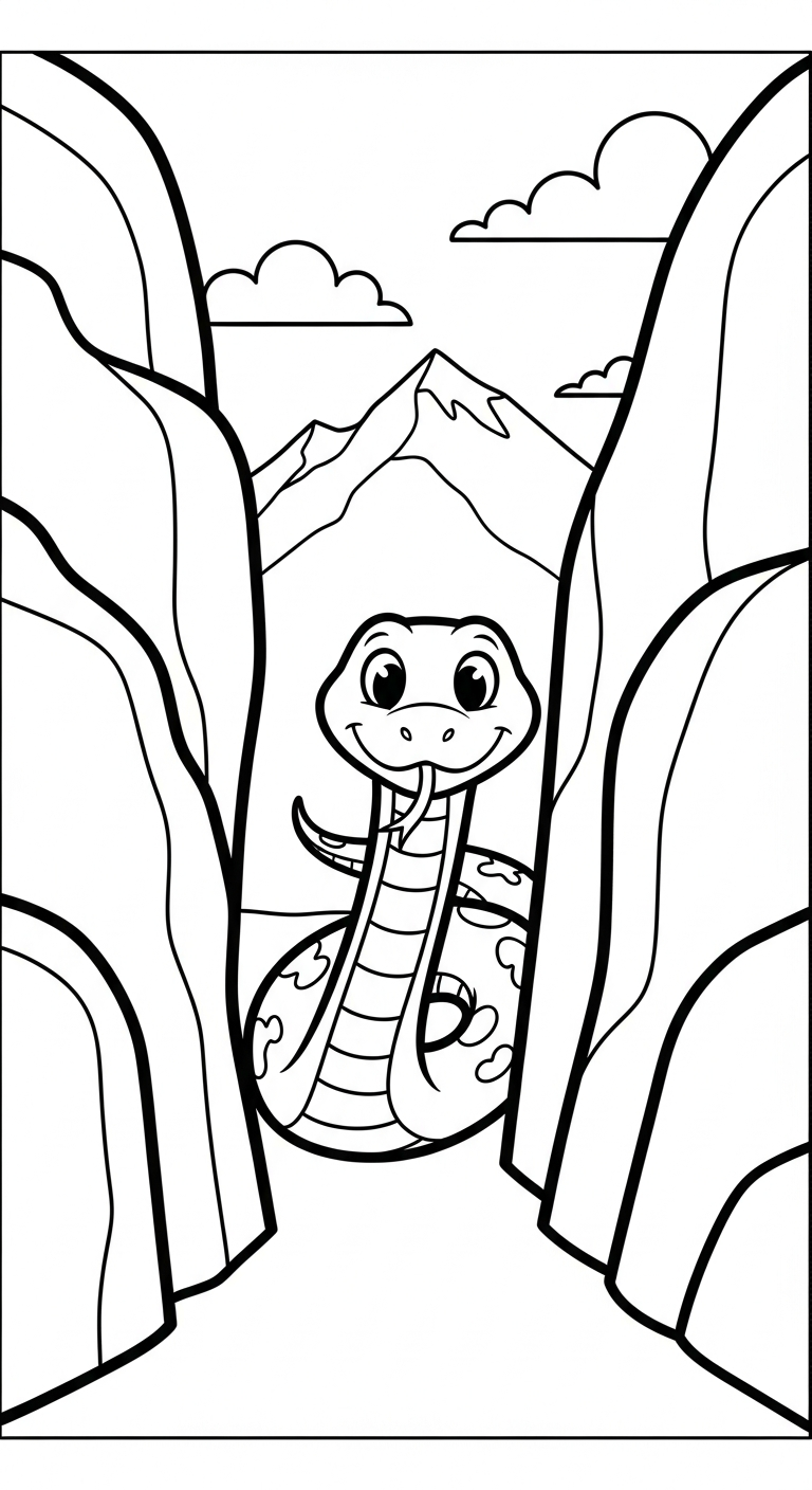 hình tô màu rắn in ngay