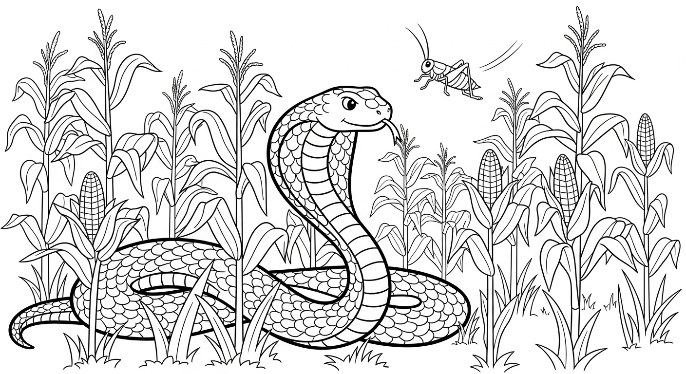 tải tranh tô màu rắn cho bé 3 tuổi