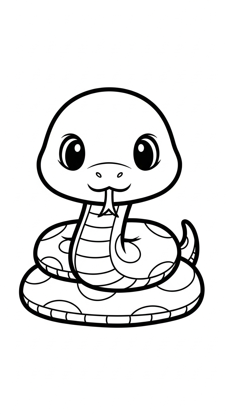 tải hình tô màu rắn cho bé