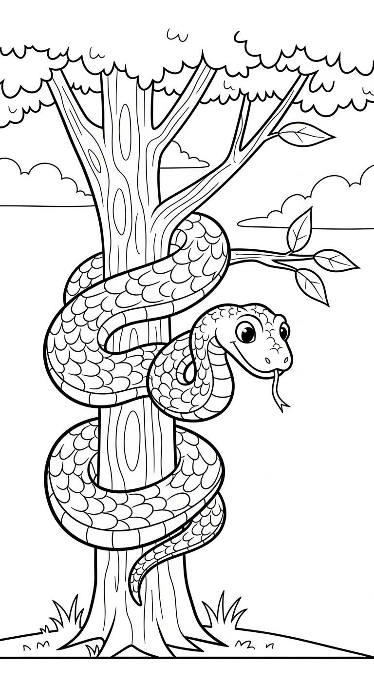 tải hình tô màu rắn pdf