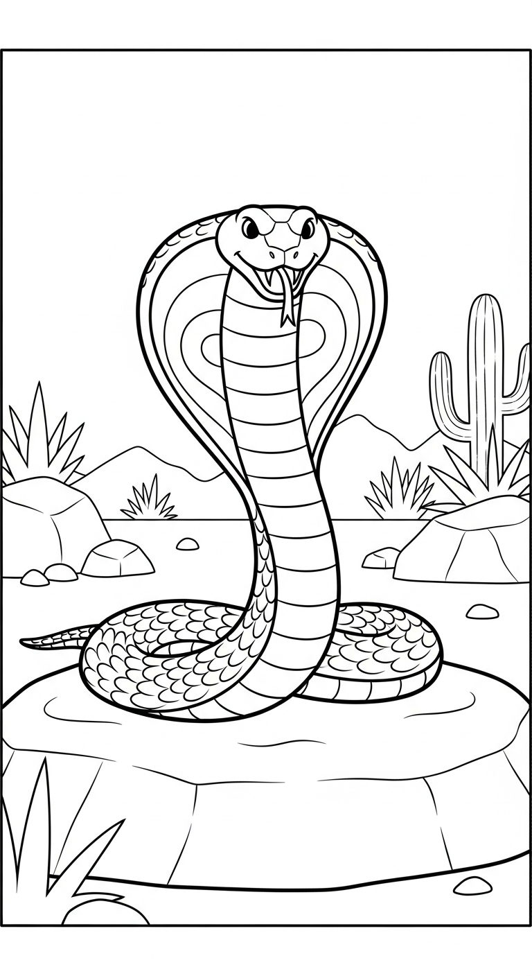 tải hình tô màu rắn cho bé 6 tuổi