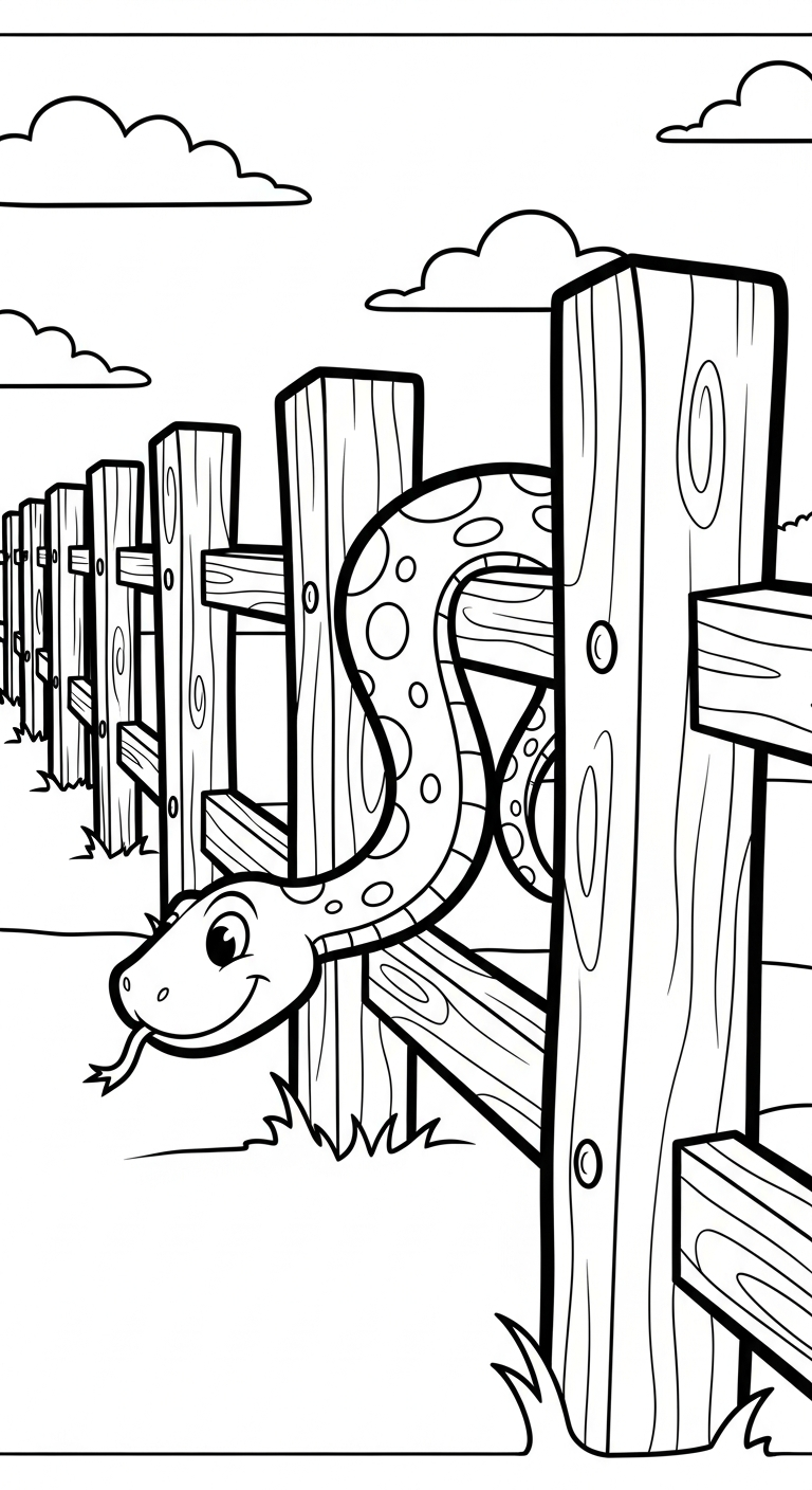 tranh tô màu rắn cho bé tải về