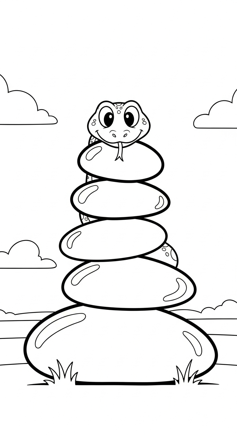 in tranh tô màu rắn