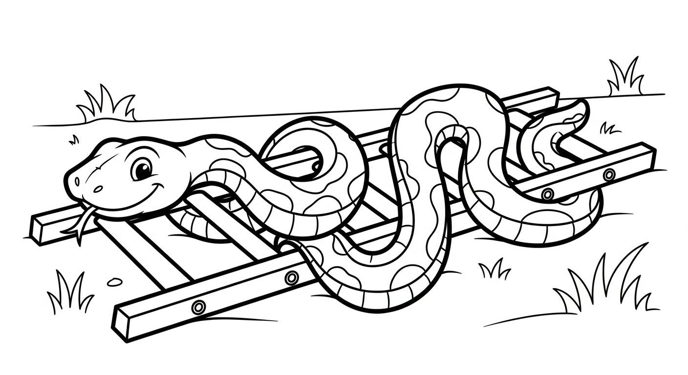 in hình tô màu rắn 1