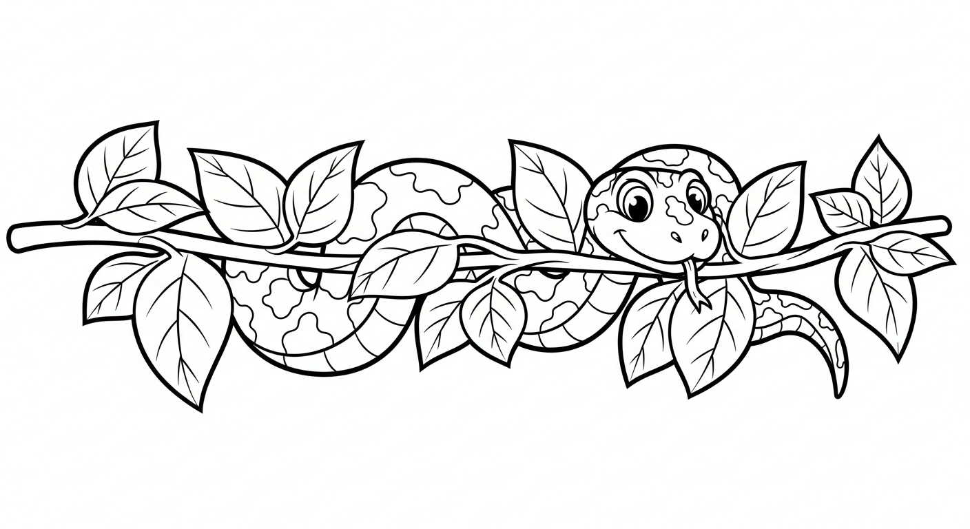 tranh tô màu rắn cho bé 7 tuổi miễn phí