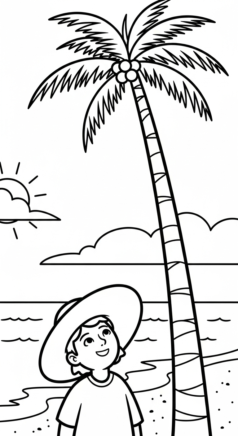 tranh tô màu trang phục mùa hè cho bé 6 tuổi