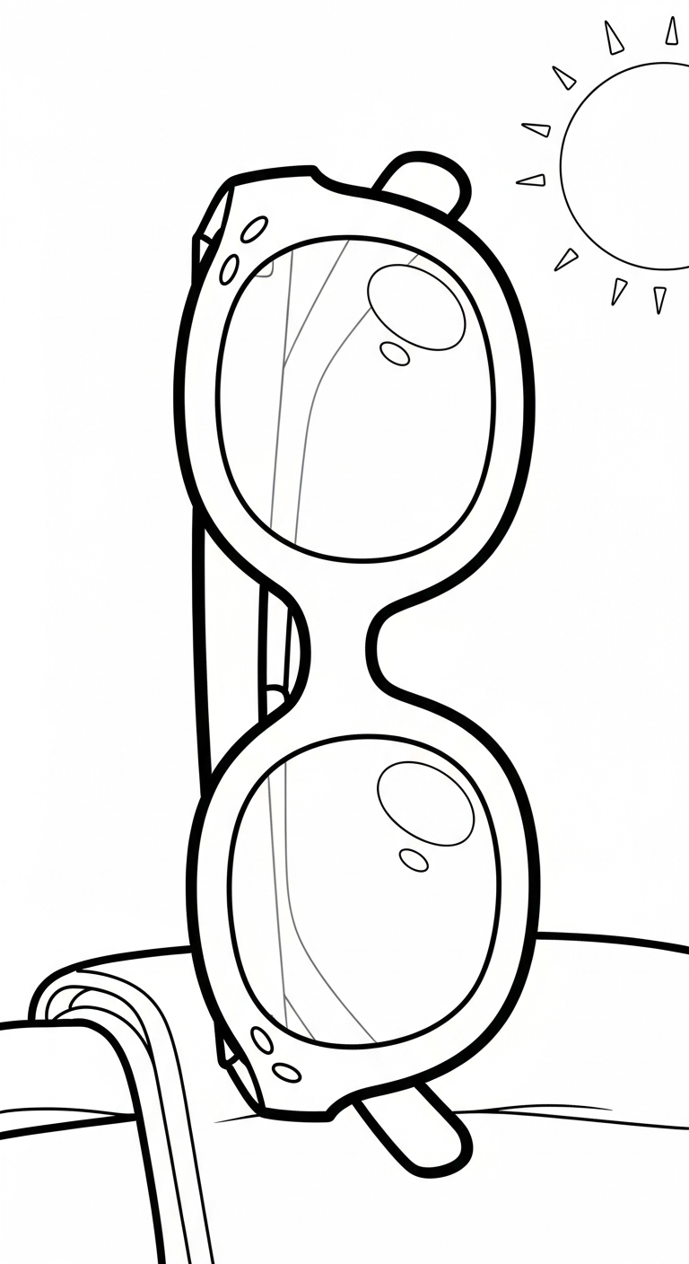 tranh tô màu trang phục mùa hè cho bé 5 tuổi 1