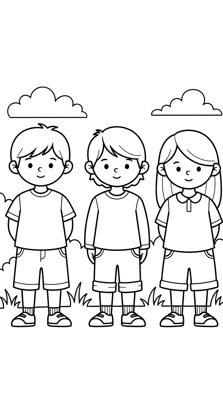 tải tranh tô màu trang phục mùa hè chất lượng cao