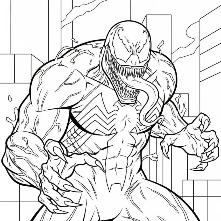 Tranh tô màu Venom