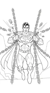 file hình tô màu Tranh Tô Màu Superman cho bé in