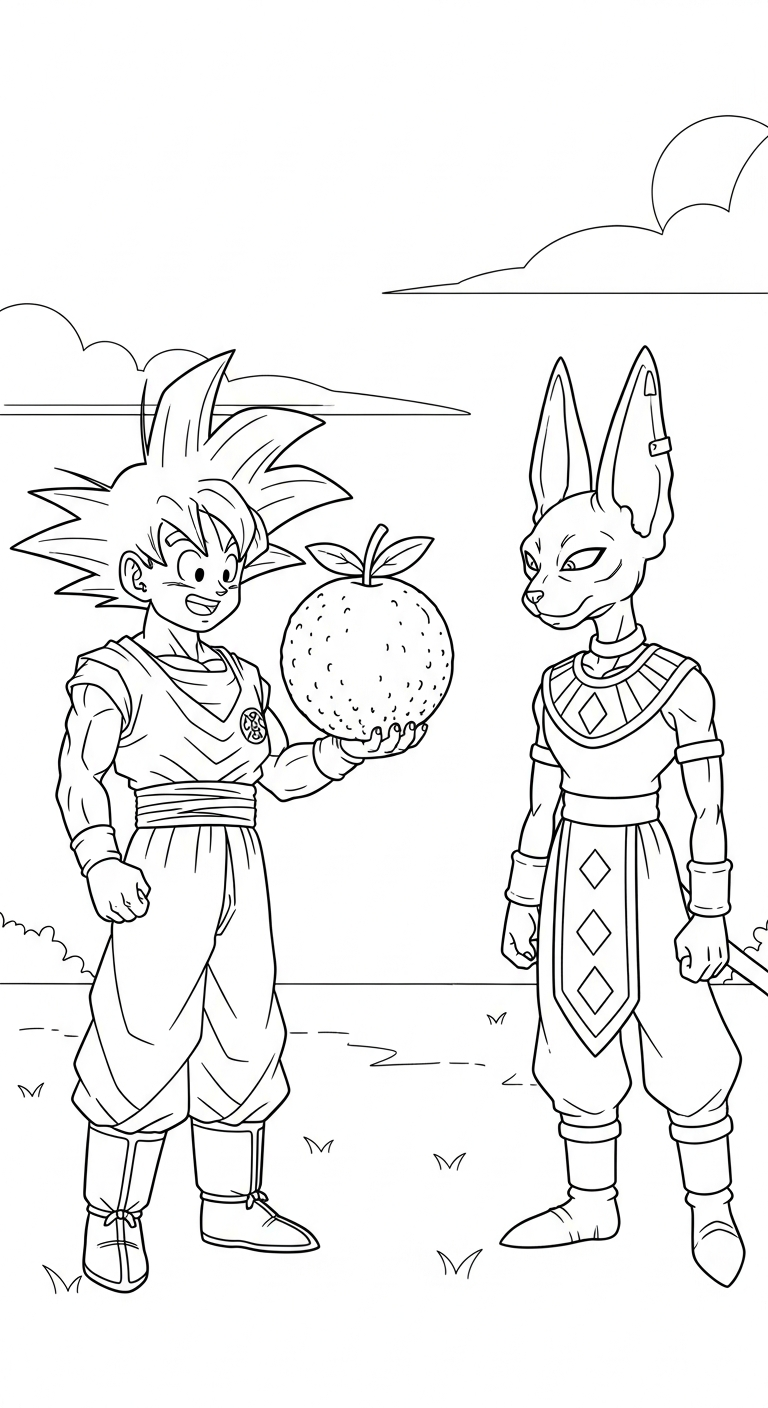 tranh tô màu Songoku pdf