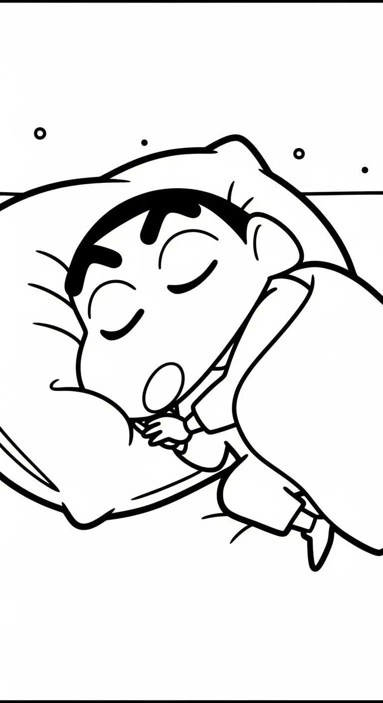 tranh tô màu Tranh Tô Màu Shin cho bé 5 tuổi miễn phí 1