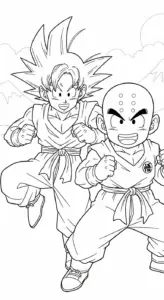 tải hình tô màu Songoku không mất tiền