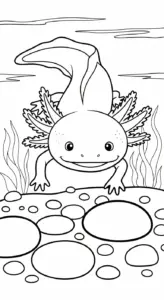 tải hình tô màu Tranh Tô Màu Axolotl không mất tiền