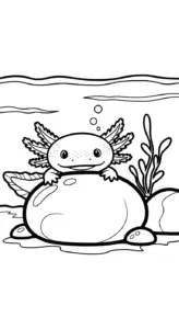 download tranh tô màu Tranh Tô Màu Axolotl cho bé