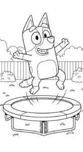 download tranh tô màu Bluey miễn phí