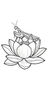 mẫu hình tô màu Bọ Ngựa cho bé