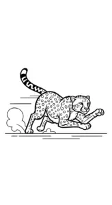 tải hình tô màu Con Báo miễn phí