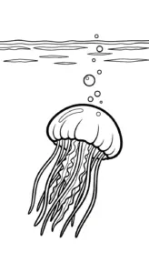 tải tranh tô màu Tranh Tô Màu Con Sứa không mất tiền