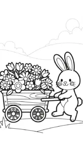 hình tô màu Tranh Tô Màu Con Thỏ cho bé 6 tuổi miễn phí