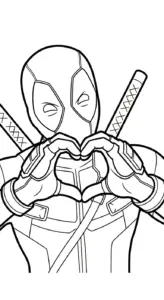 tranh tô màu Deadpool pdf