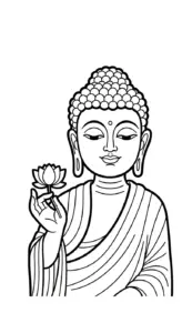 tải hình tô màu Đức Phật không mất tiền