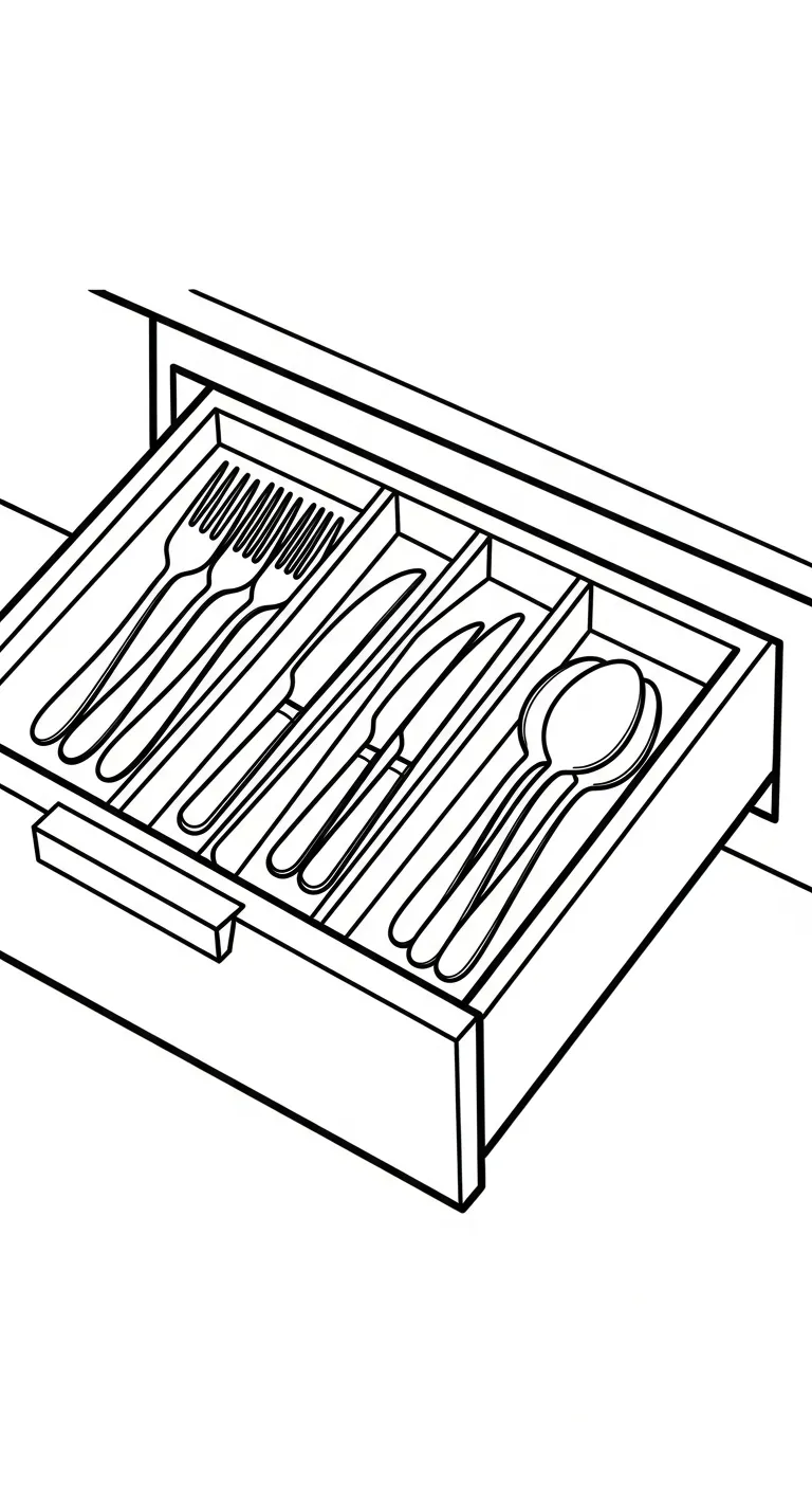 file hình tô màu Dụng Cụ Nấu Ăn cho bé 4-5 tuổi