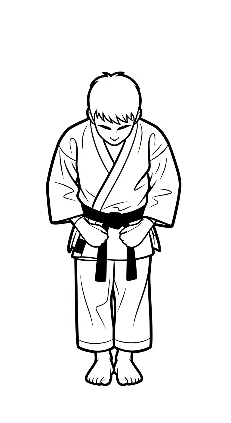 tải tranh tô màu Karate cho bé 8 tuổi