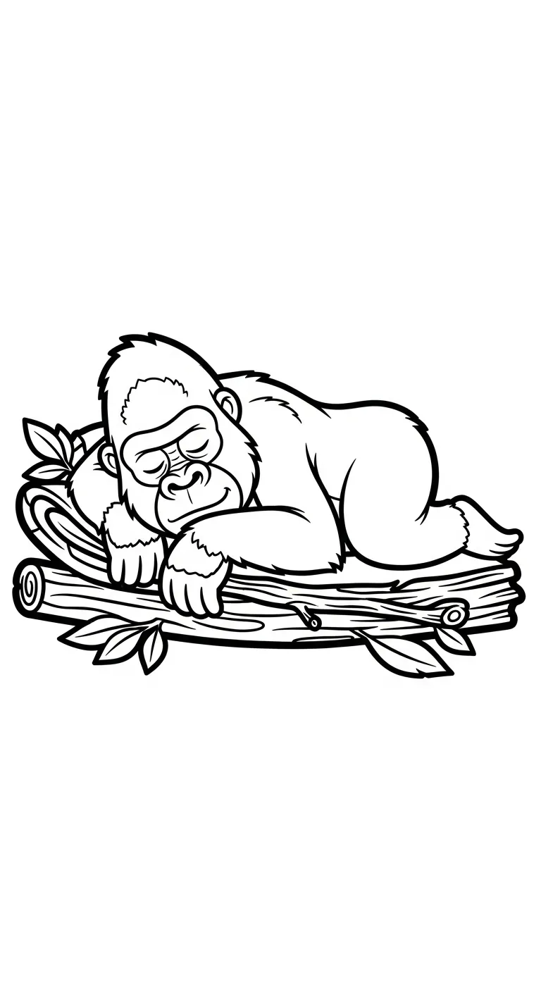 tải tranh tô màu Khỉ Đột pdf