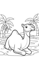 hình tô màu Tranh Tô Màu Lạc Đà pdf