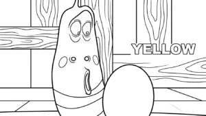 hình tô màu Larva cho bé