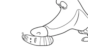 tải file hình tô màu Larva