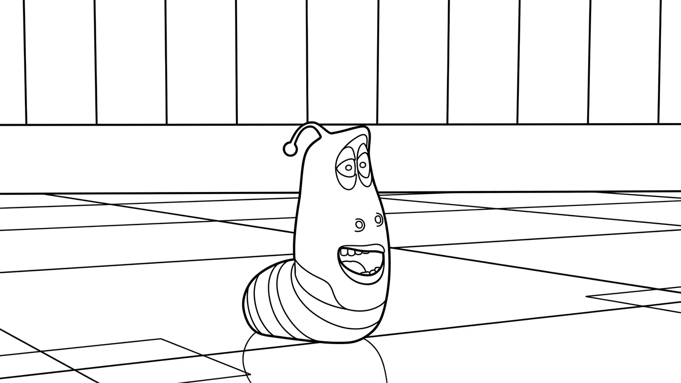 tải hình tô màu Larva chất lượng cao 1