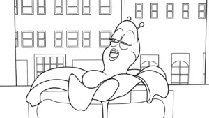 tải hình tô màu Larva