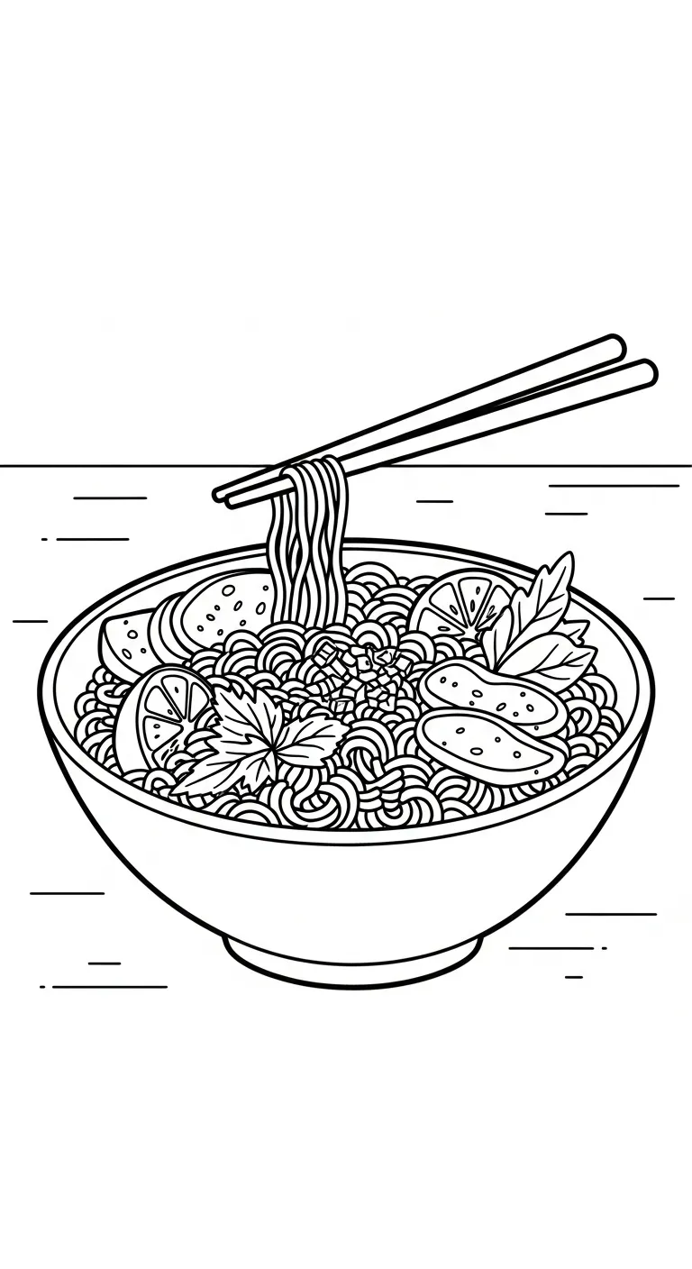 tranh tô màu Tranh Tô Màu Mì Tôm cho bé 8 tuổi