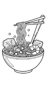 in tranh tô màu Tranh Tô Màu Mì Tôm cho bé 8 tuổi