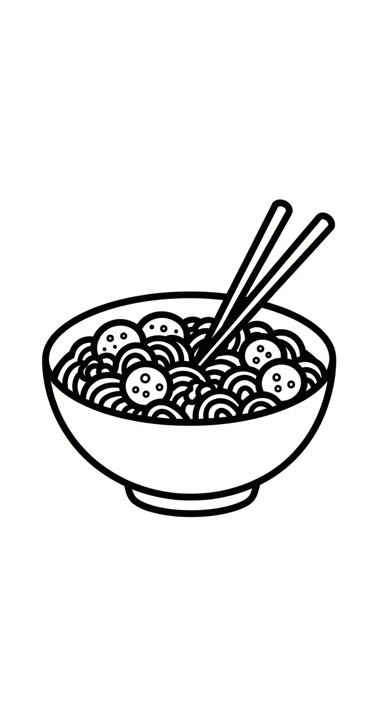hình tô màu Tranh Tô Màu Mì Tôm cho bé 4 tuổi