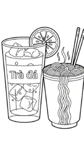 tranh tô màu Tranh Tô Màu Mì Tôm cho bé 6 tuổi