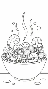 tải tranh tô màu Tranh Tô Màu Mì Tôm chất lượng cao