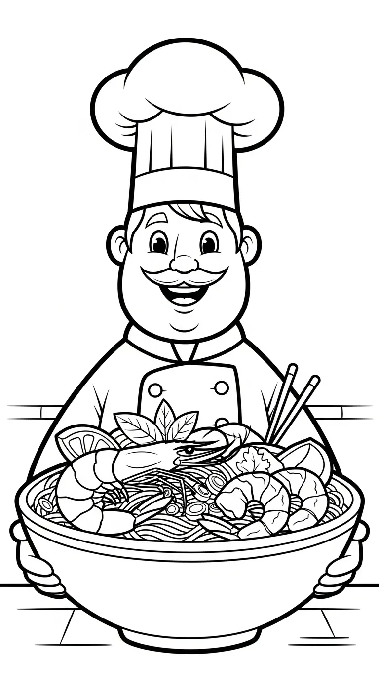 tải tranh tô màu Tranh Tô Màu Mì Tôm chất lượng cao 1