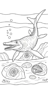 hình tô màu Tranh Tô Màu Mosasaurus pdf